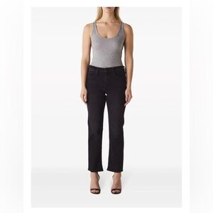 EUC MOTHER The Smarty Pants high-rise straight-leg jeans